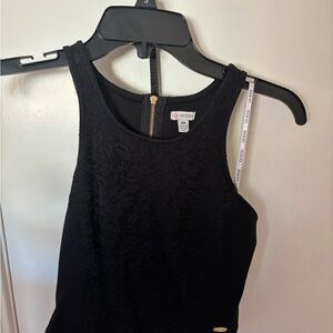 GUESS Black Floral Lace Tank Top